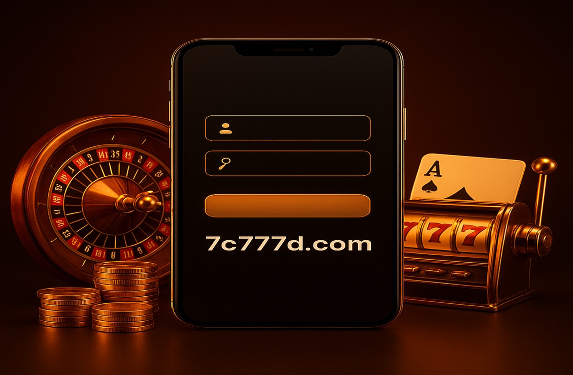 7C777 অ্যাকাউন্ট লগইন স্ক্রিন